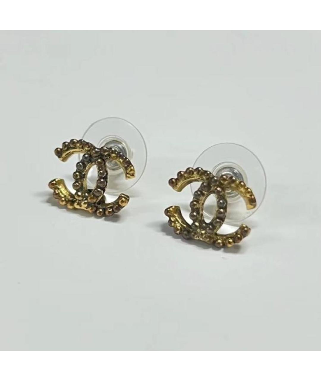 CHANEL Золотые серьги, фото 5