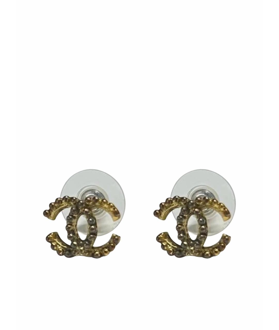 CHANEL Золотые серьги, фото 1