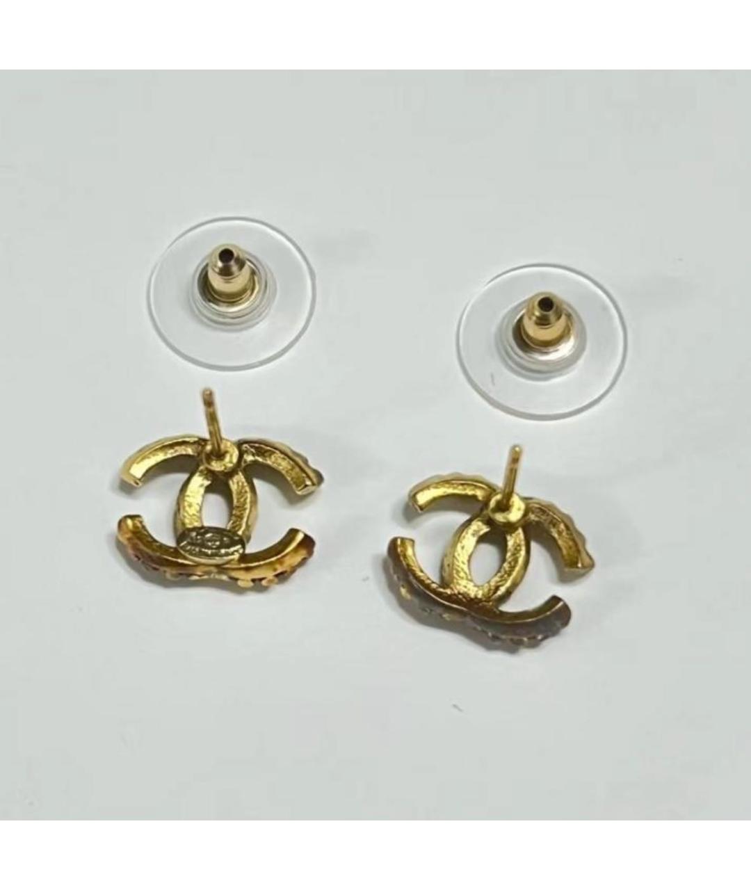CHANEL Золотые серьги, фото 4