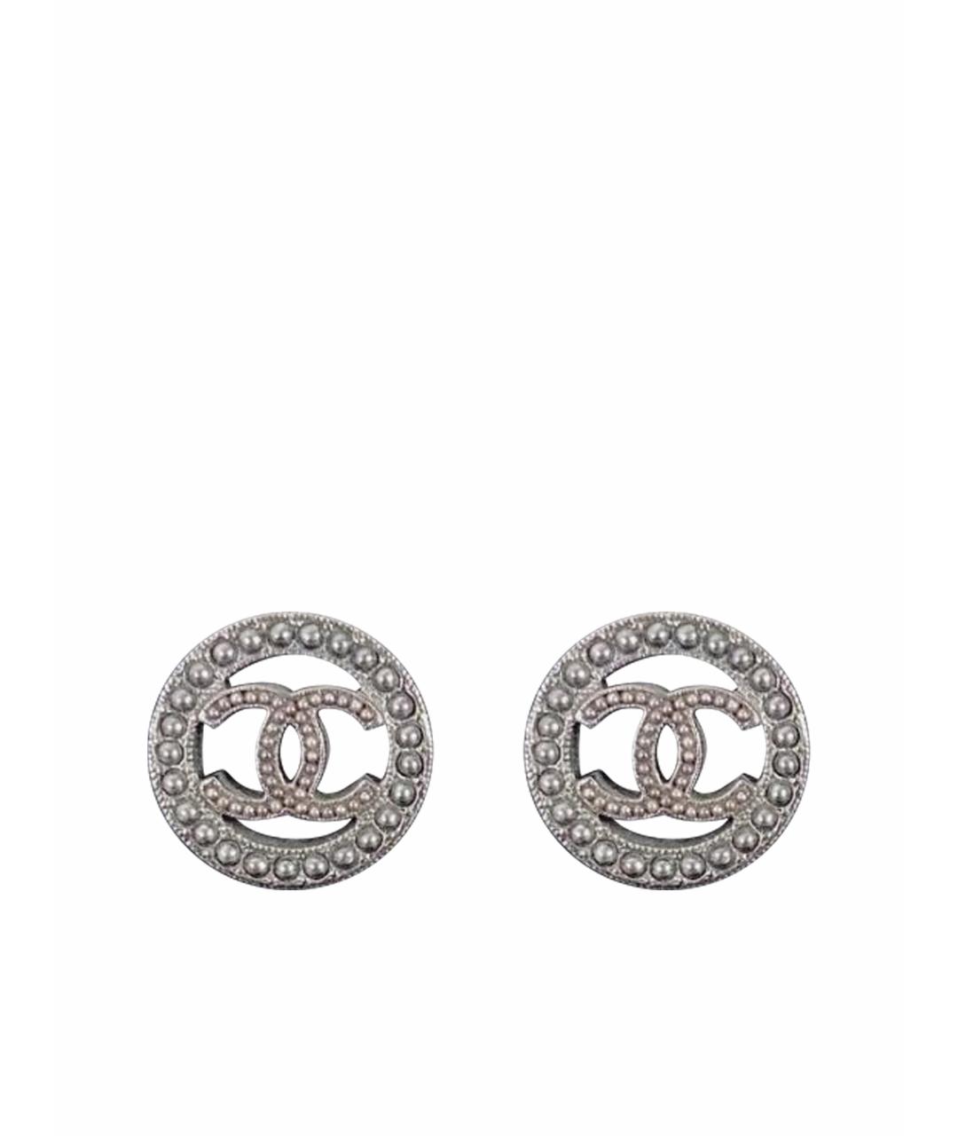 CHANEL Серебряные серьги, фото 1