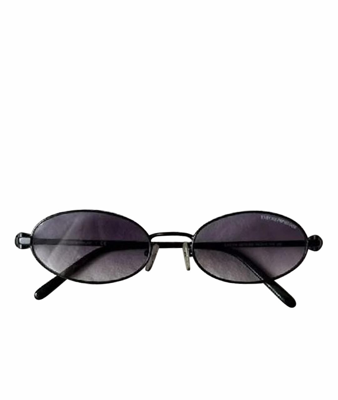 EMPORIO ARMANI Черные пластиковые солнцезащитные очки, фото 1