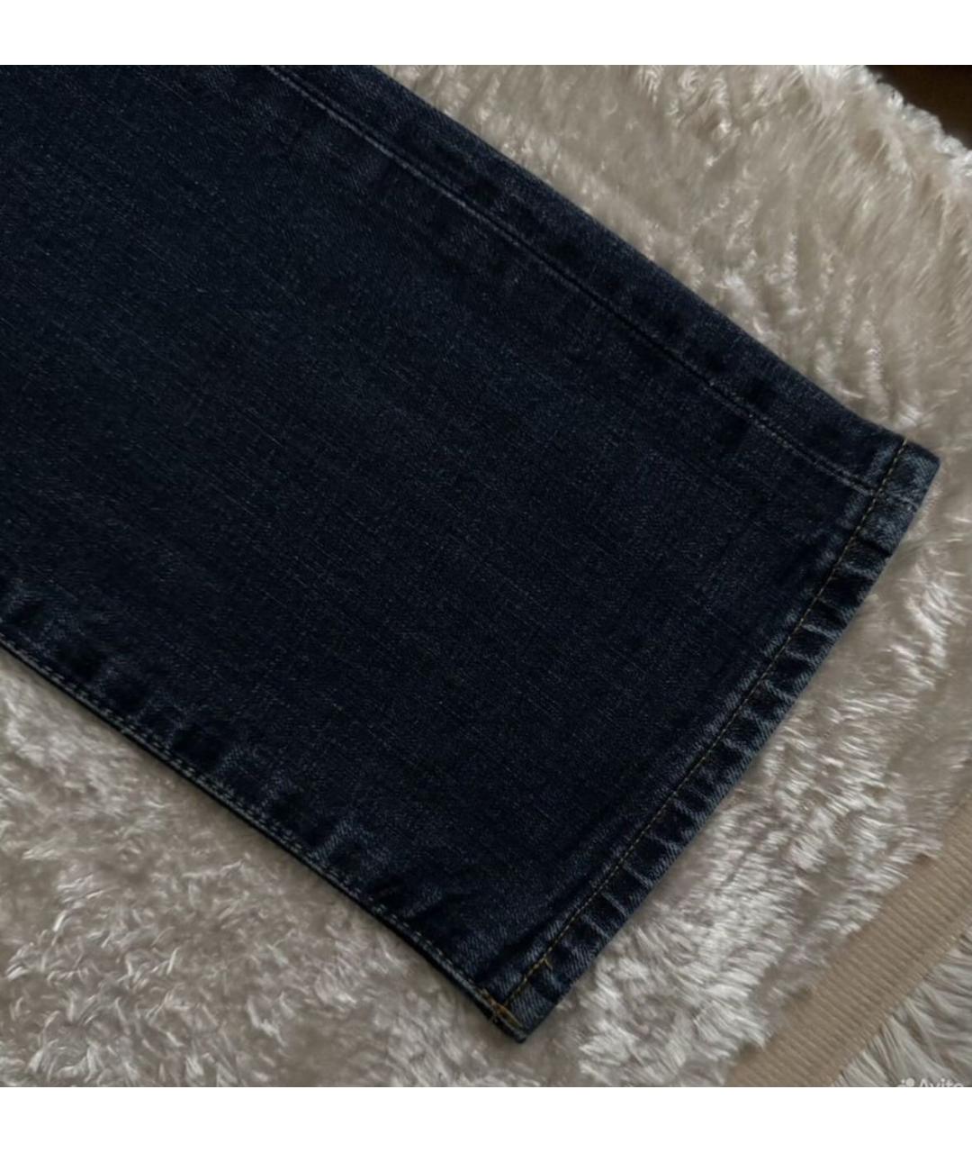 POLO RALPH LAUREN Темно-синие хлопковые прямые джинсы, фото 3