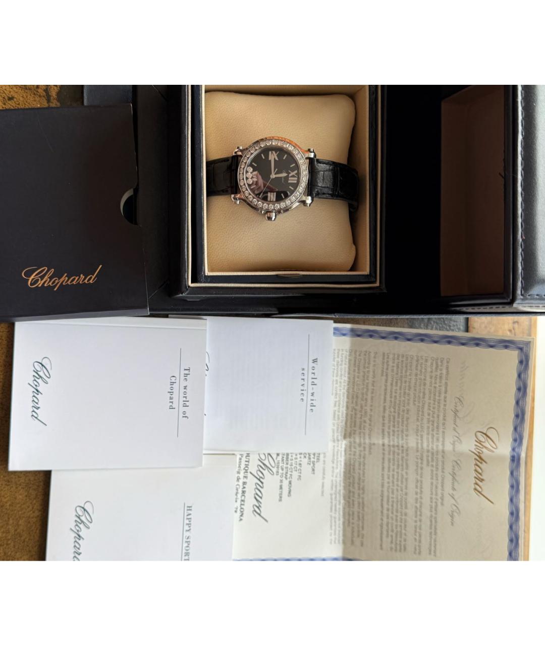 CHOPARD Черные часы, фото 4