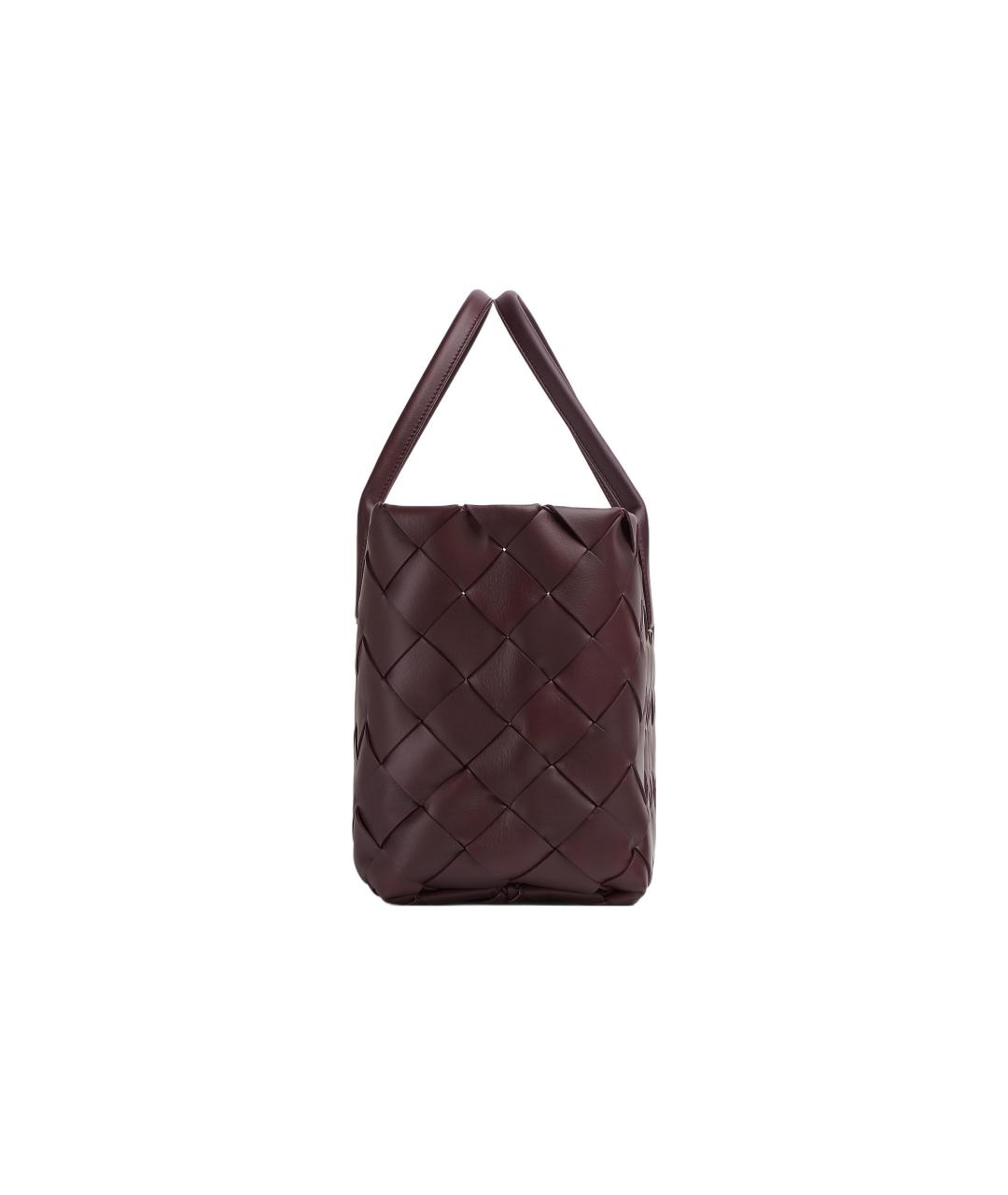 BOTTEGA VENETA Бордовая сумка с короткими ручками, фото 2