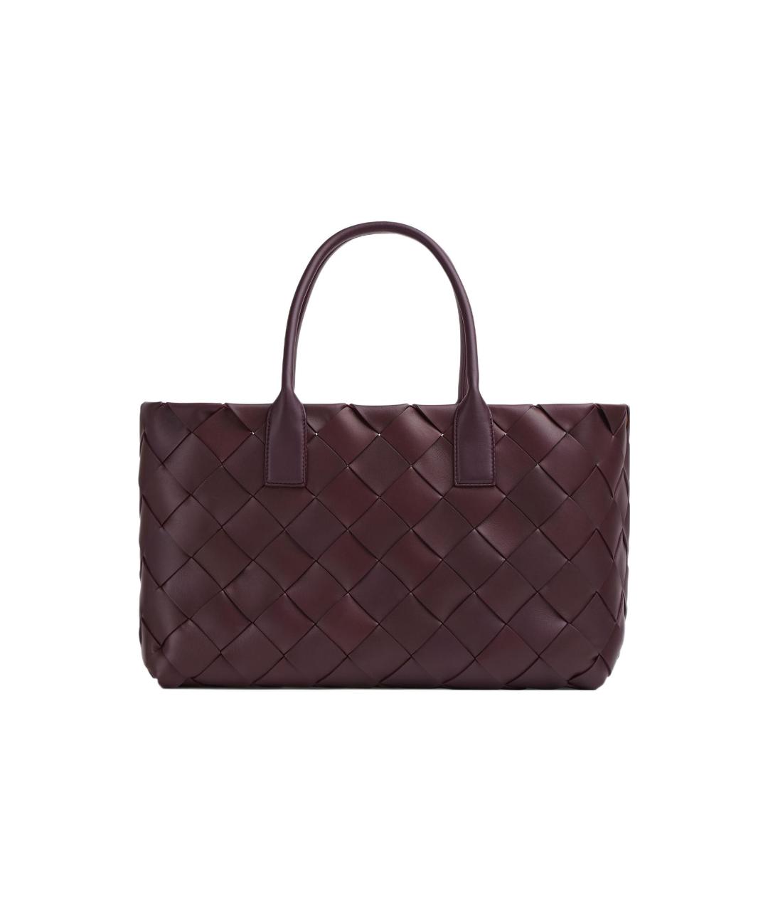 BOTTEGA VENETA Бордовая сумка с короткими ручками, фото 1