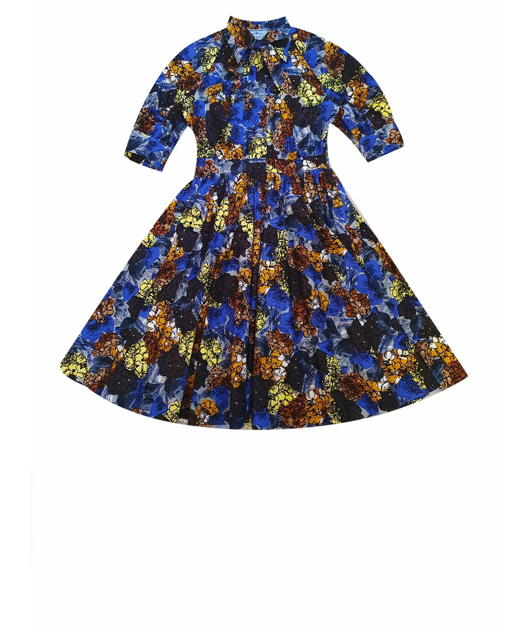 PRADA Мульти хлопковое повседневное платье, фото 1