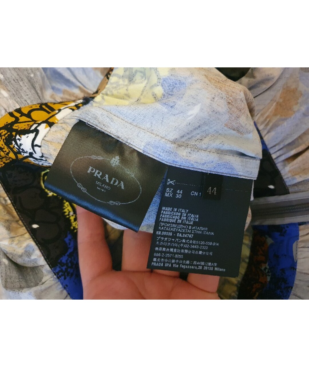 PRADA Мульти хлопковое повседневное платье, фото 7