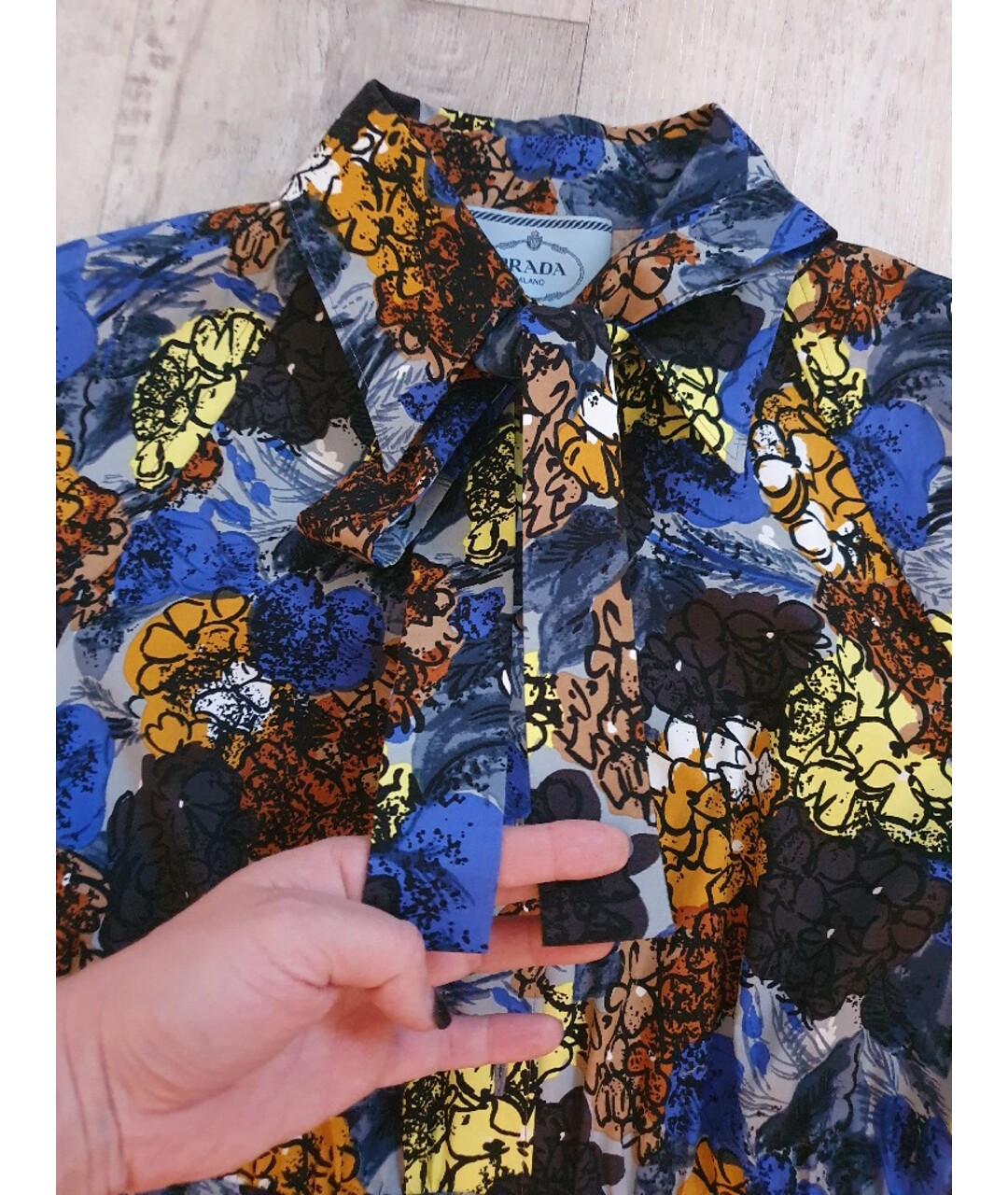 PRADA Мульти хлопковое повседневное платье, фото 4