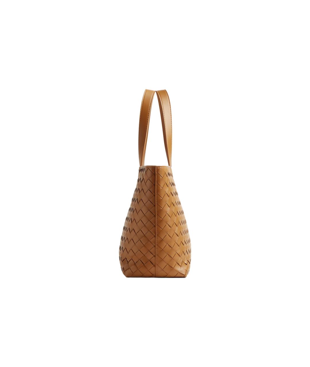 BOTTEGA VENETA Коричневая сумка с короткими ручками, фото 2