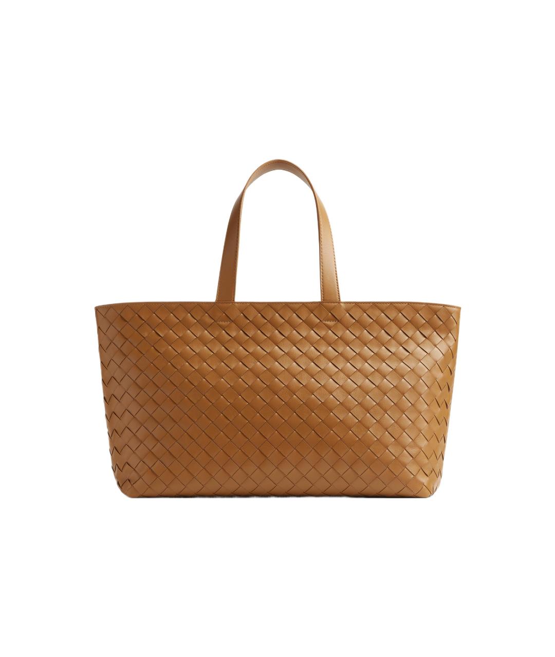 BOTTEGA VENETA Коричневая сумка с короткими ручками, фото 1
