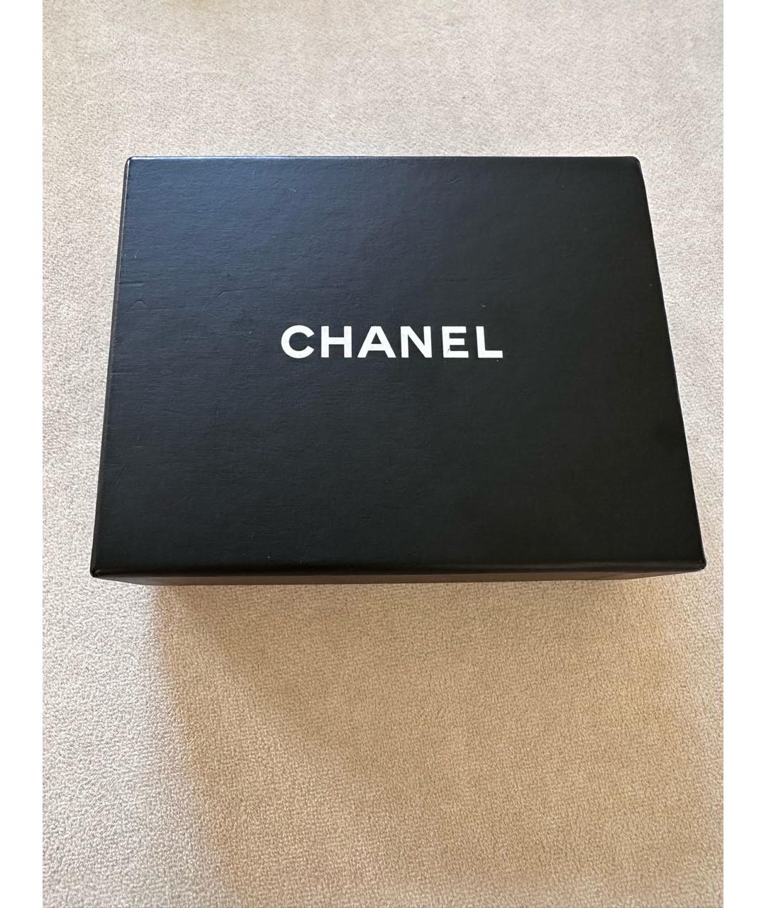 CHANEL Зеленые металлические серьги, фото 3