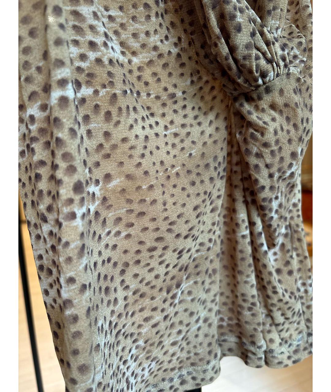 MAX MARA Коричневая полиэстеровая блузы, фото 5