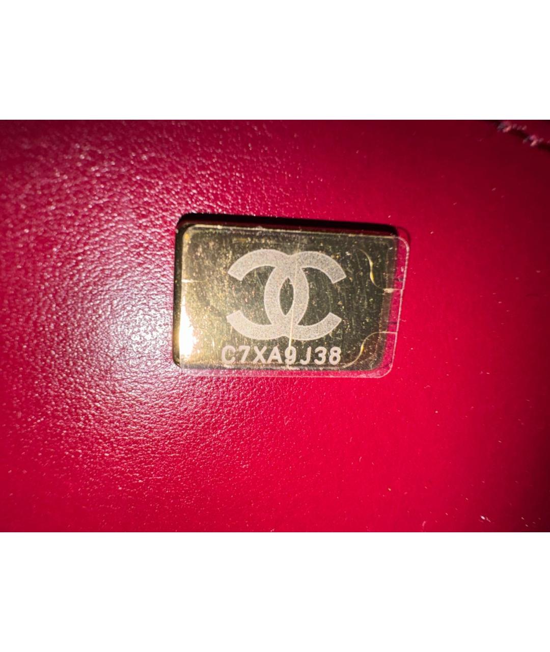 CHANEL Черная кожаная сумка с короткими ручками, фото 6