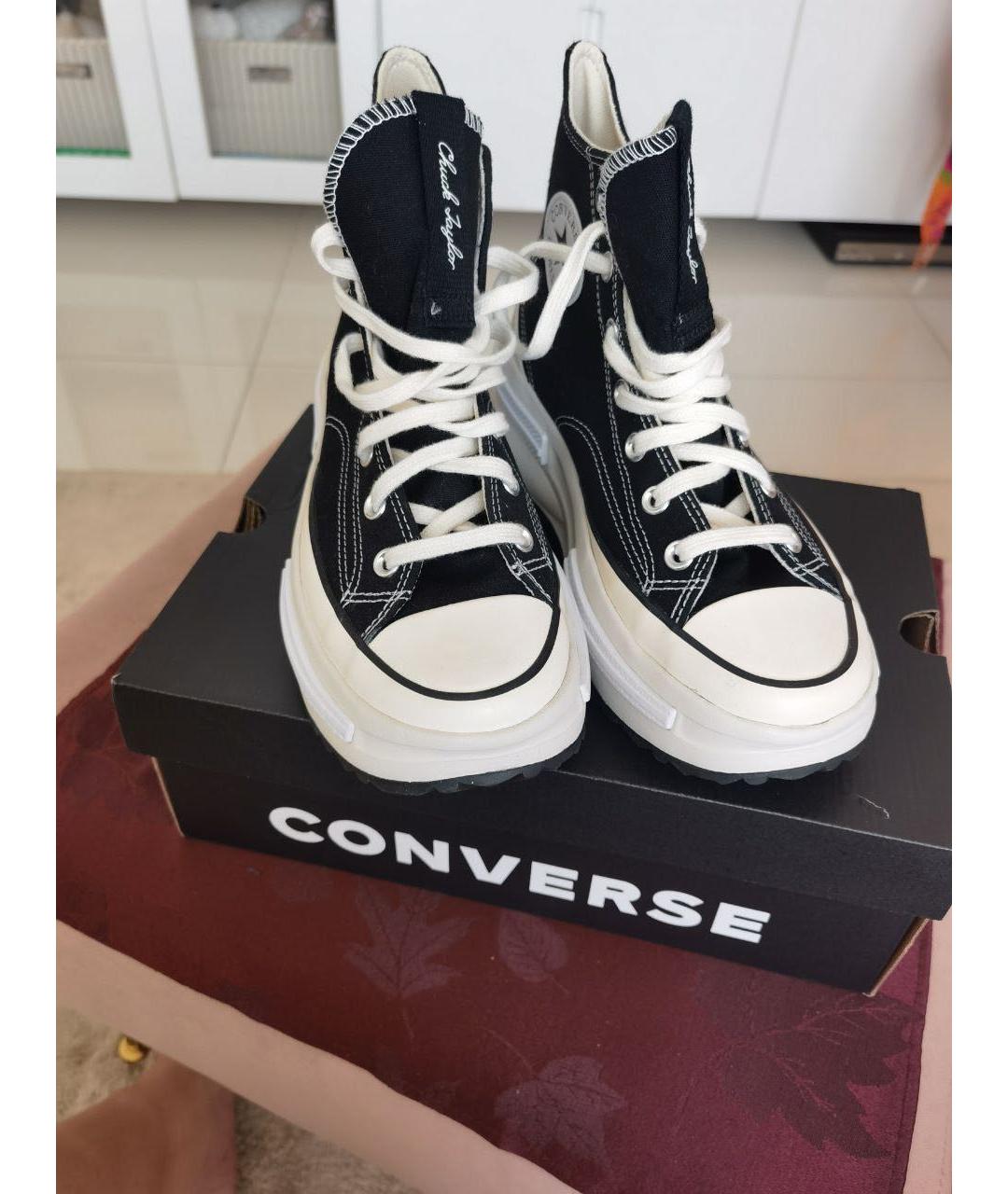 CONVERSE Черные текстильные кеды, фото 2