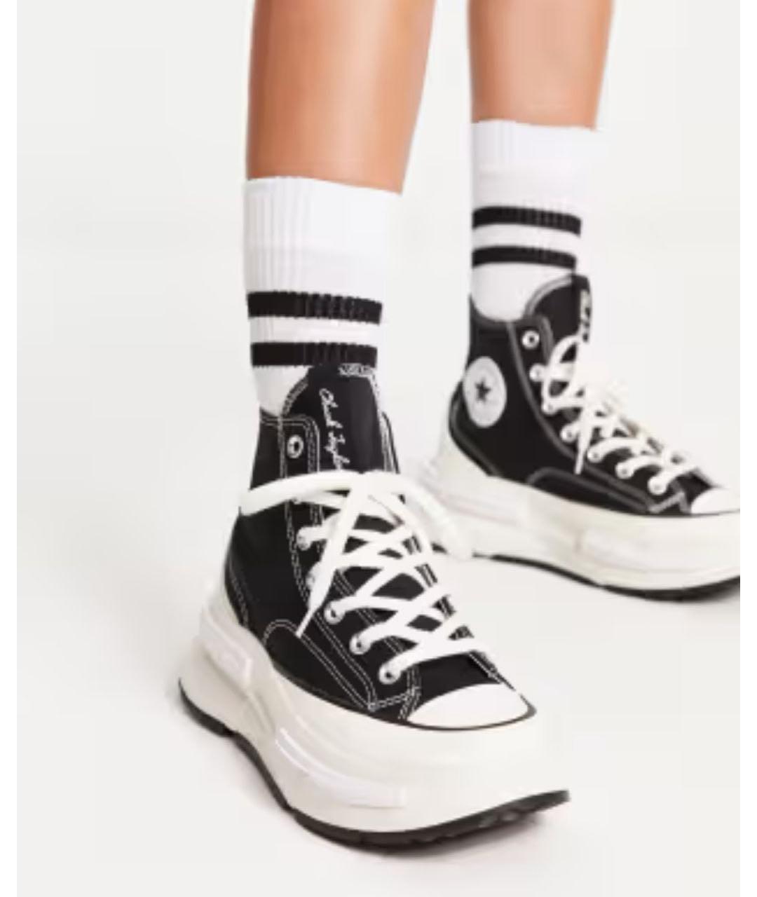 CONVERSE Черные текстильные кеды, фото 5