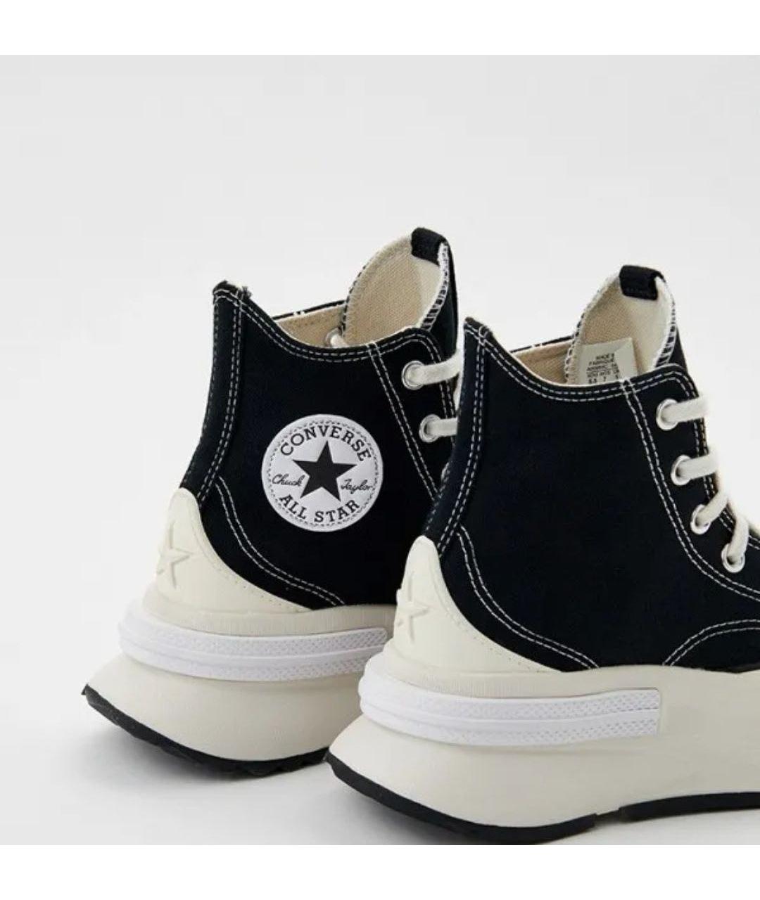 CONVERSE Черные текстильные кеды, фото 4