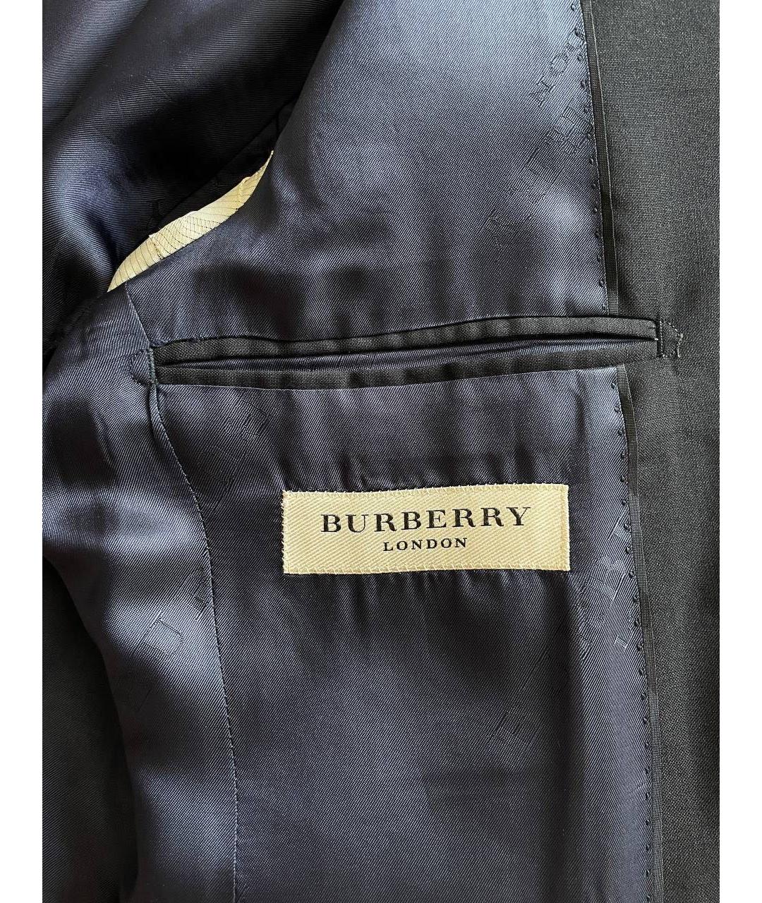 BURBERRY Черный шерстяной пиджак, фото 5