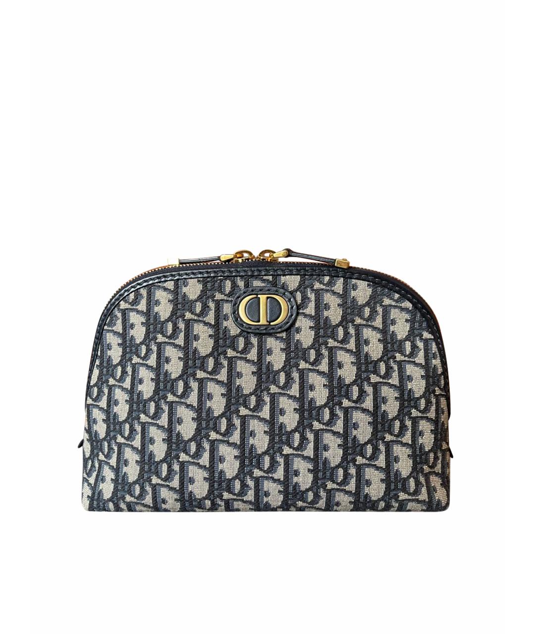 CHRISTIAN DIOR Темно-синяя тканевая косметичка, фото 6