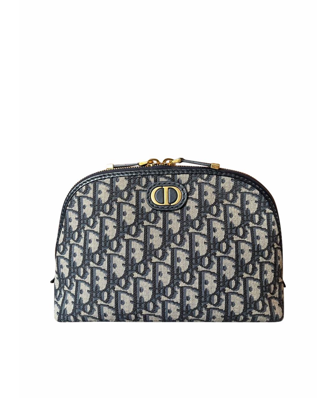 CHRISTIAN DIOR Темно-синяя тканевая косметичка, фото 1