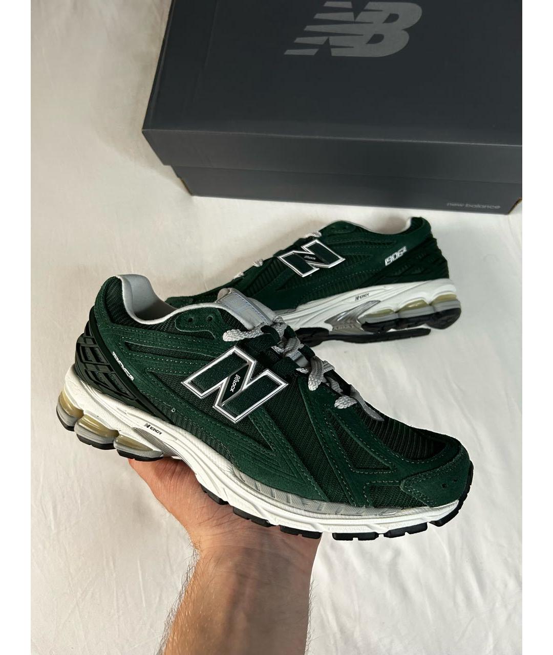 NEW BALANCE Зеленые низкие кроссовки / кеды, фото 2