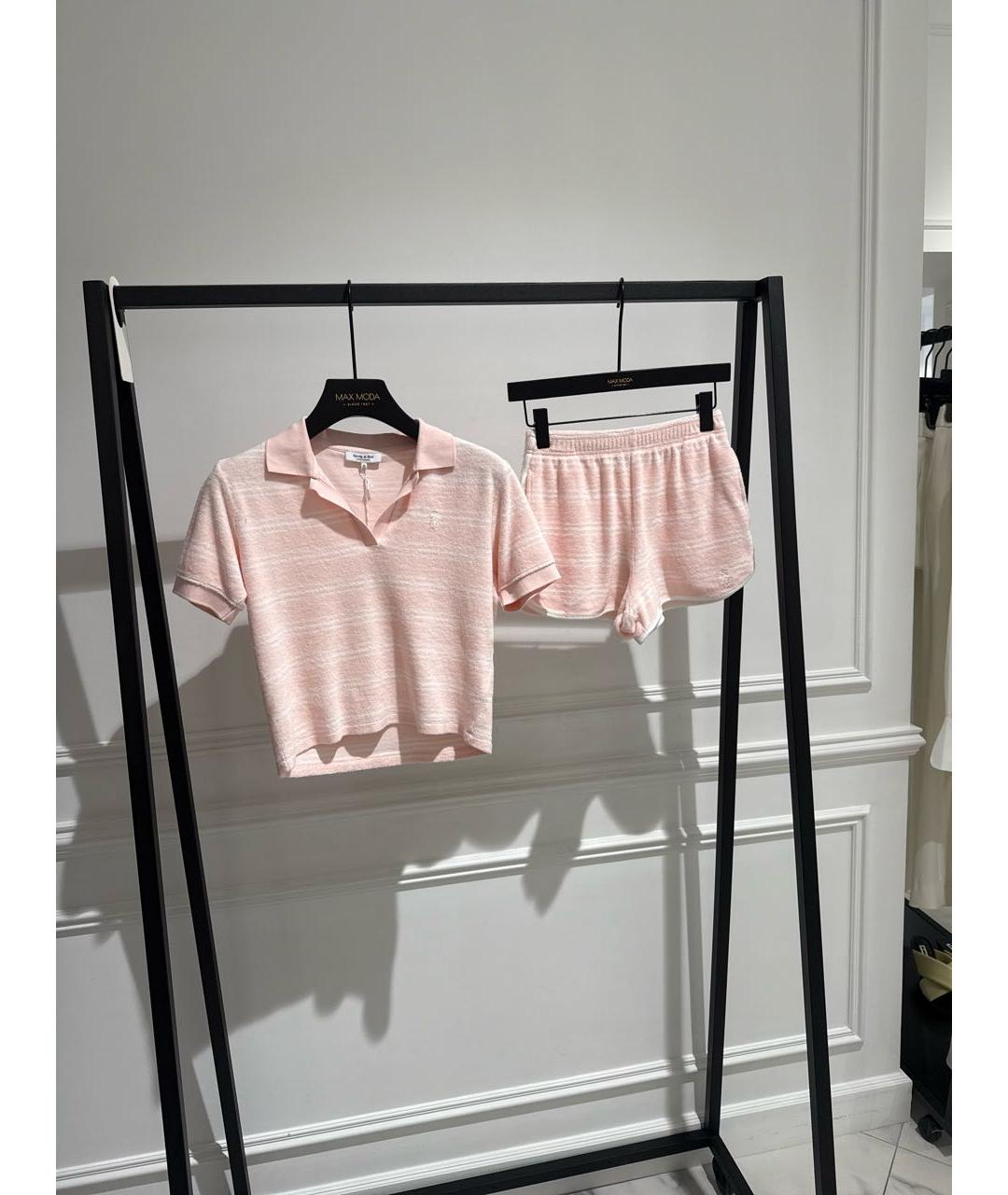 SPORTY AND RICH Розовый хлопковый спортивные костюмы, фото 3