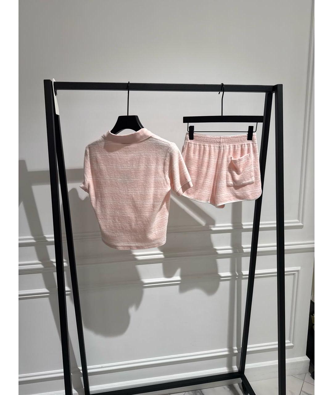 SPORTY AND RICH Розовый хлопковый спортивные костюмы, фото 2