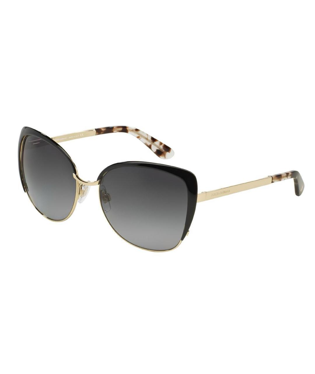 DOLCE&GABBANA Черные солнцезащитные очки, фото 2