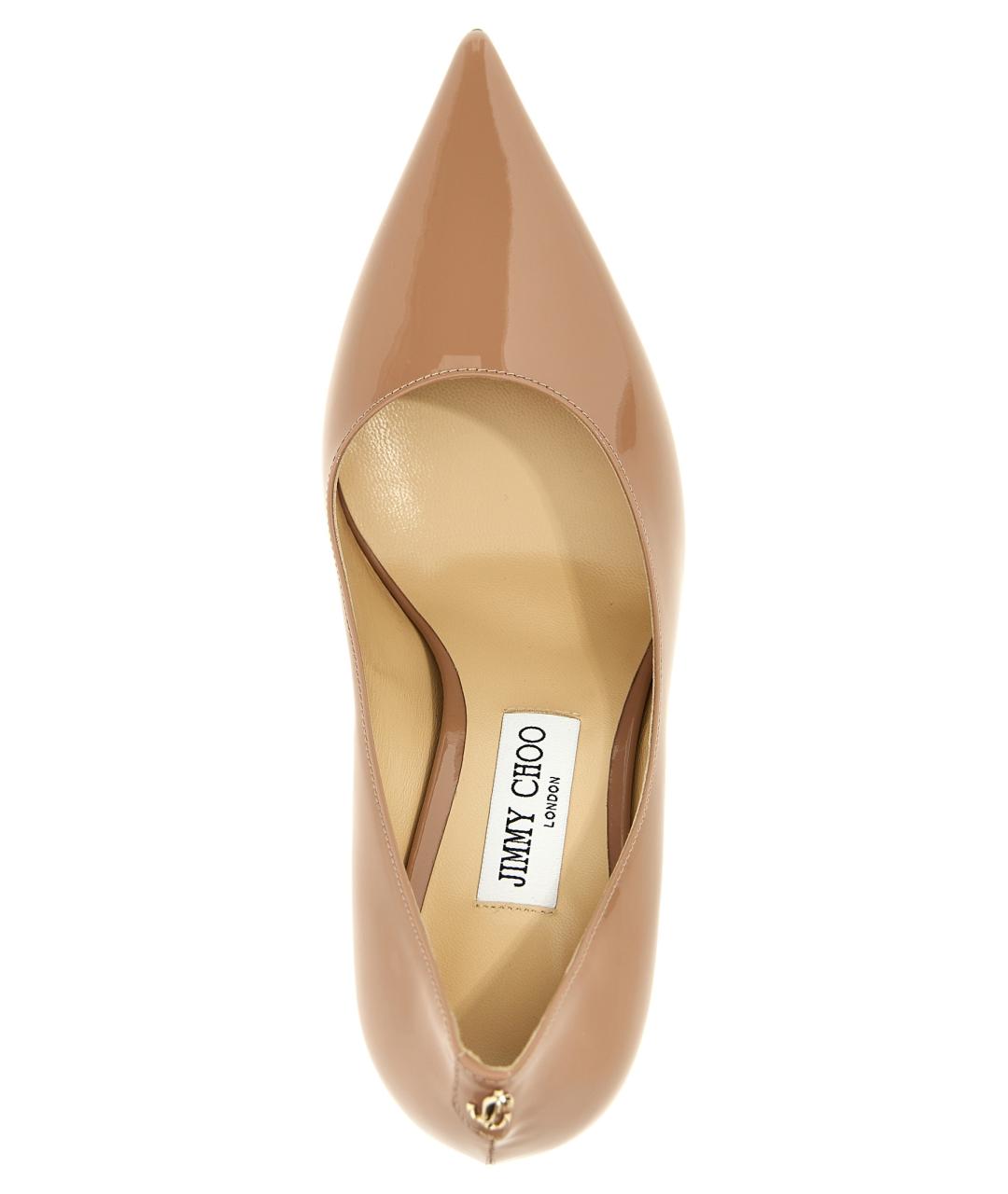 JIMMY CHOO Бежевые кожаные туфли, фото 4