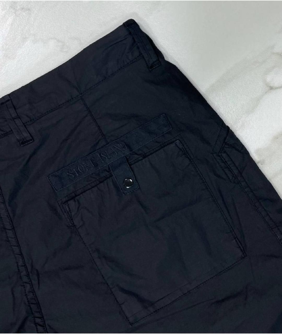 STONE ISLAND Черные повседневные брюки, фото 6
