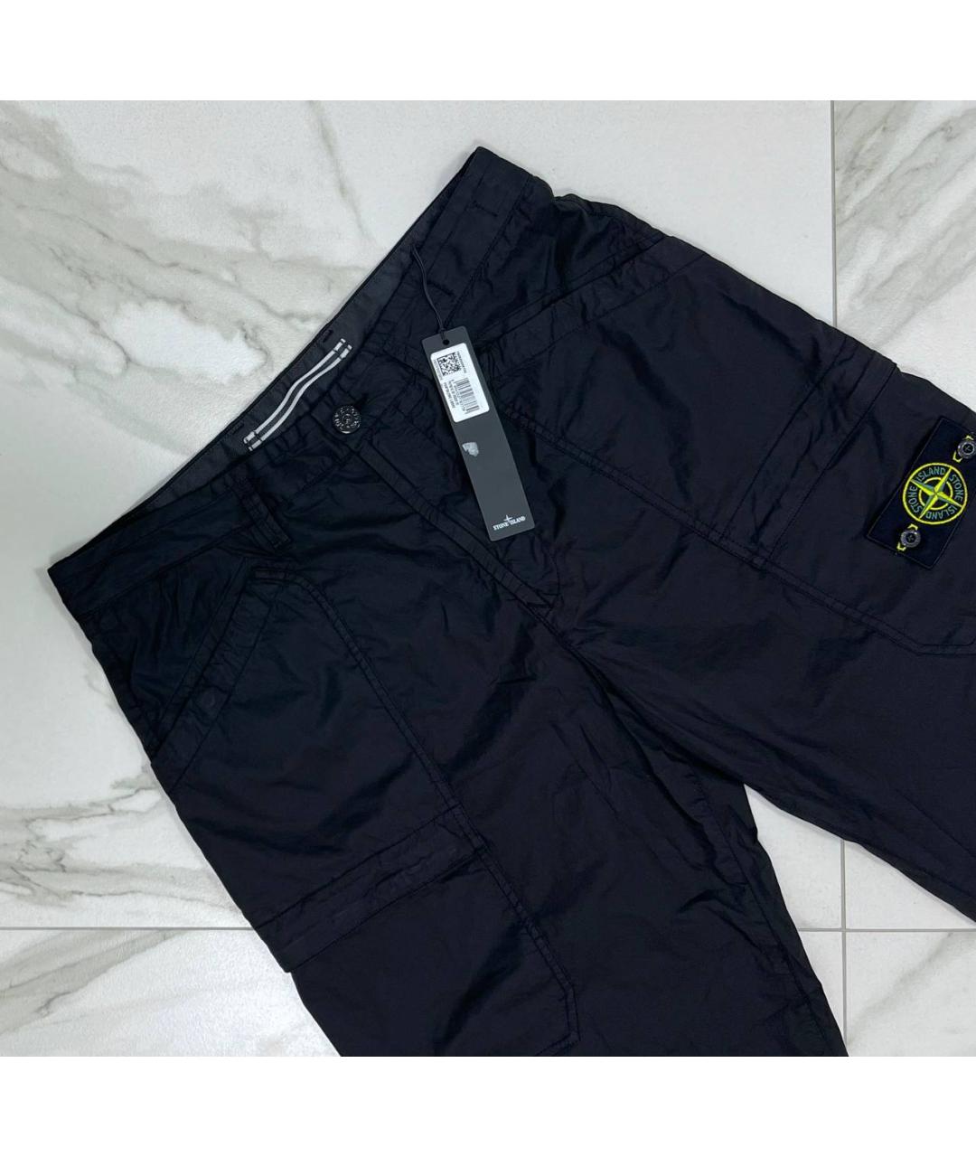 STONE ISLAND Черные повседневные брюки, фото 2