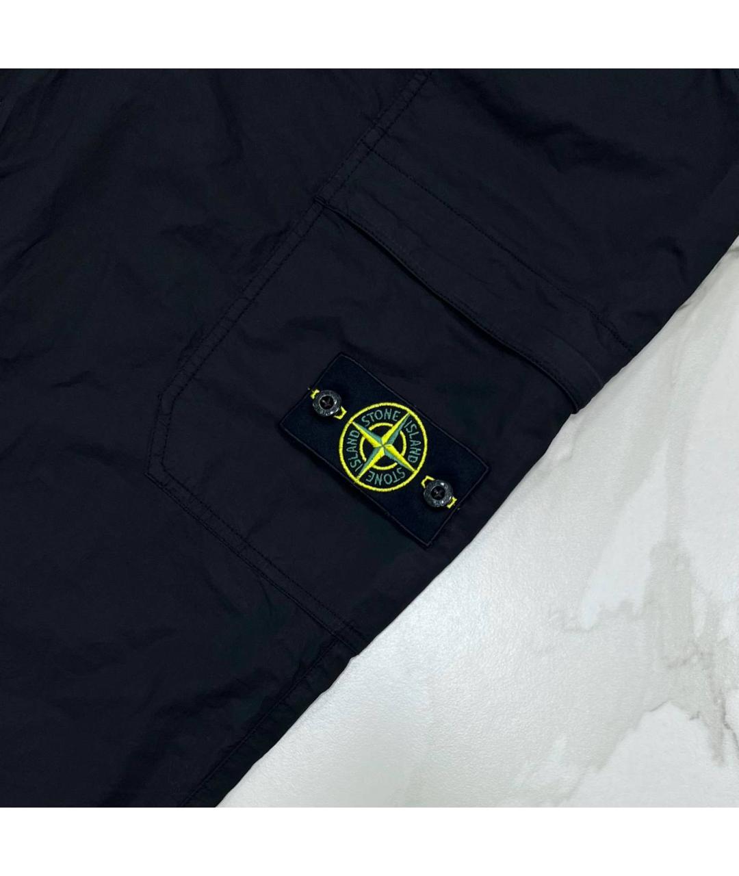 STONE ISLAND Черные повседневные брюки, фото 3
