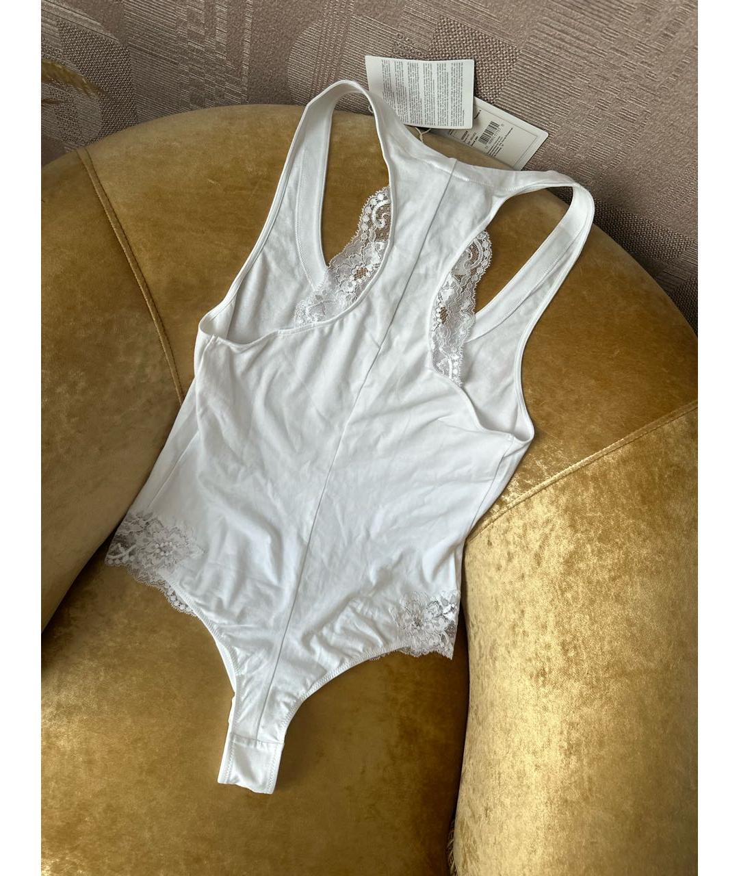 LA PERLA Белое хлопковое боди, фото 5
