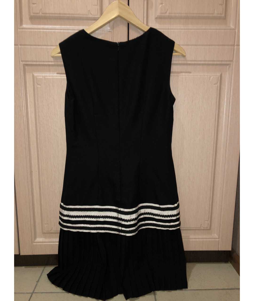 VALENTINO Черное хлопковое коктейльное платье, фото 2