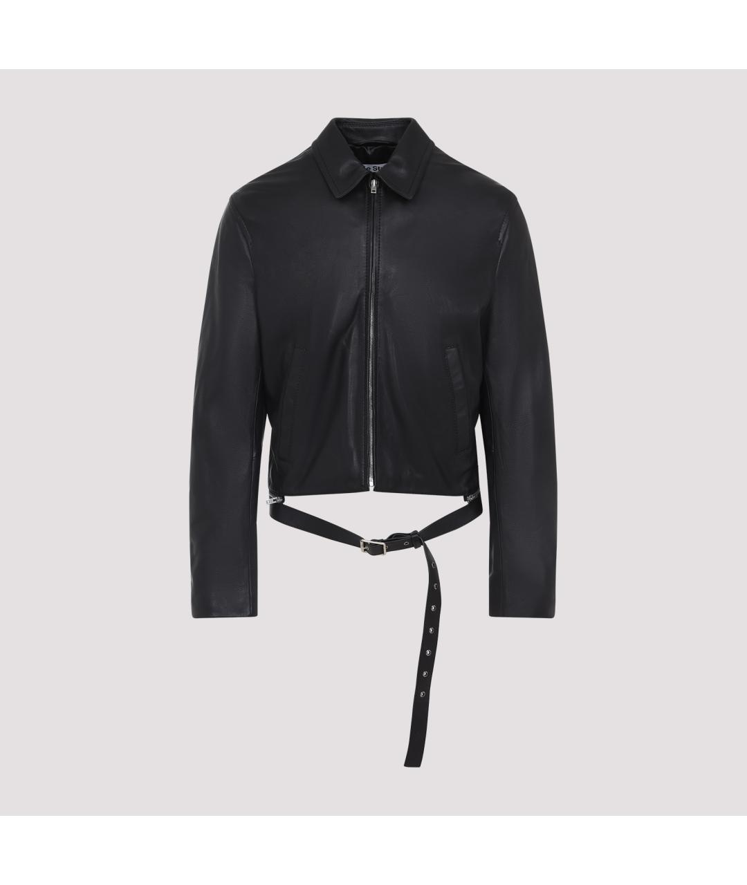 ACNE STUDIOS Черная кожаная куртка, фото 2