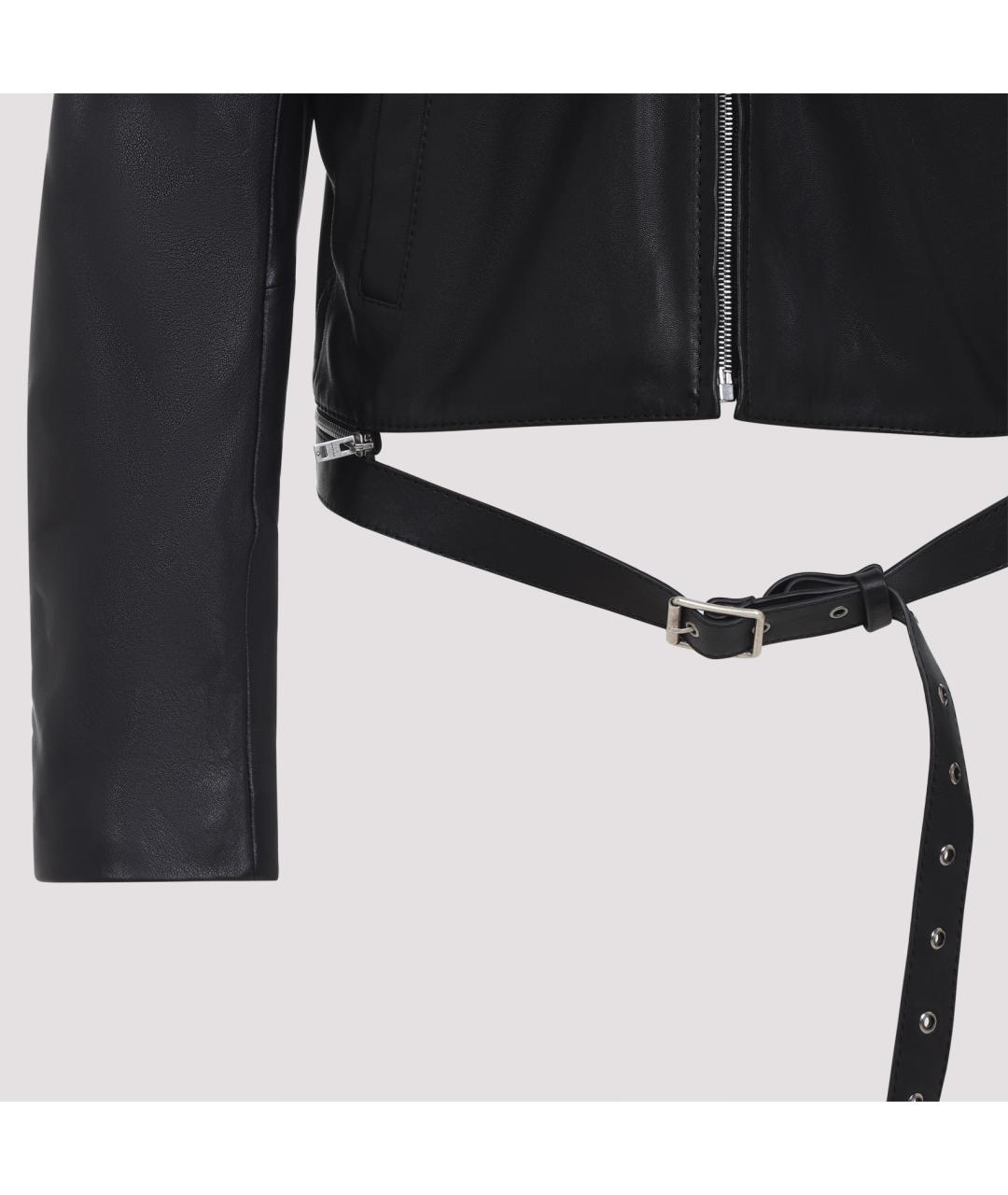 ACNE STUDIOS Черная кожаная куртка, фото 4