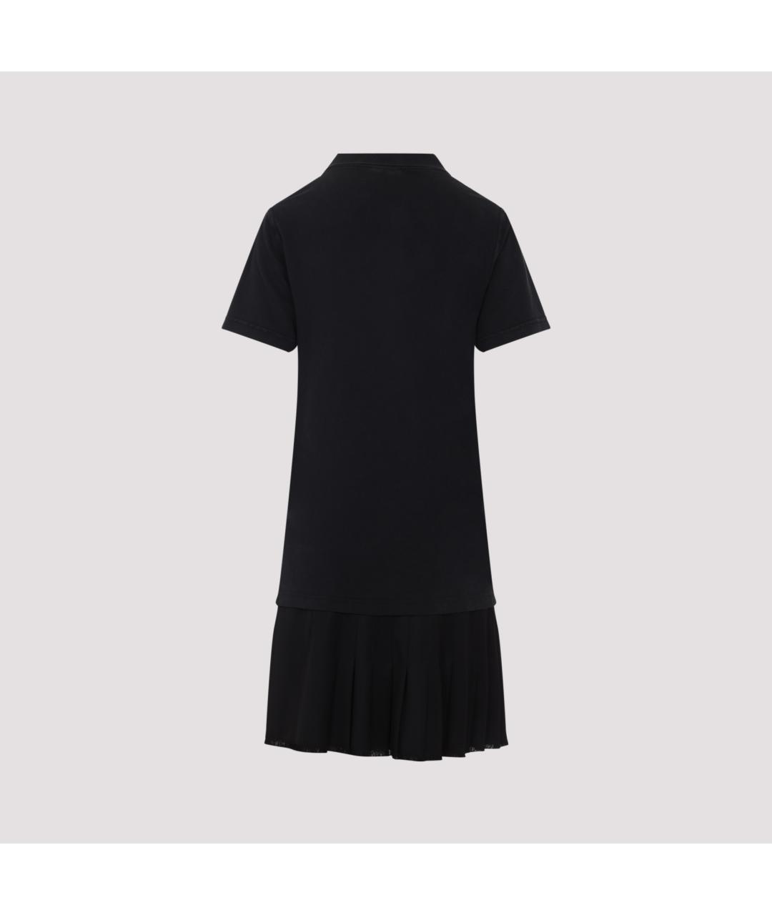 BALENCIAGA Черное хлопковое повседневное платье, фото 3