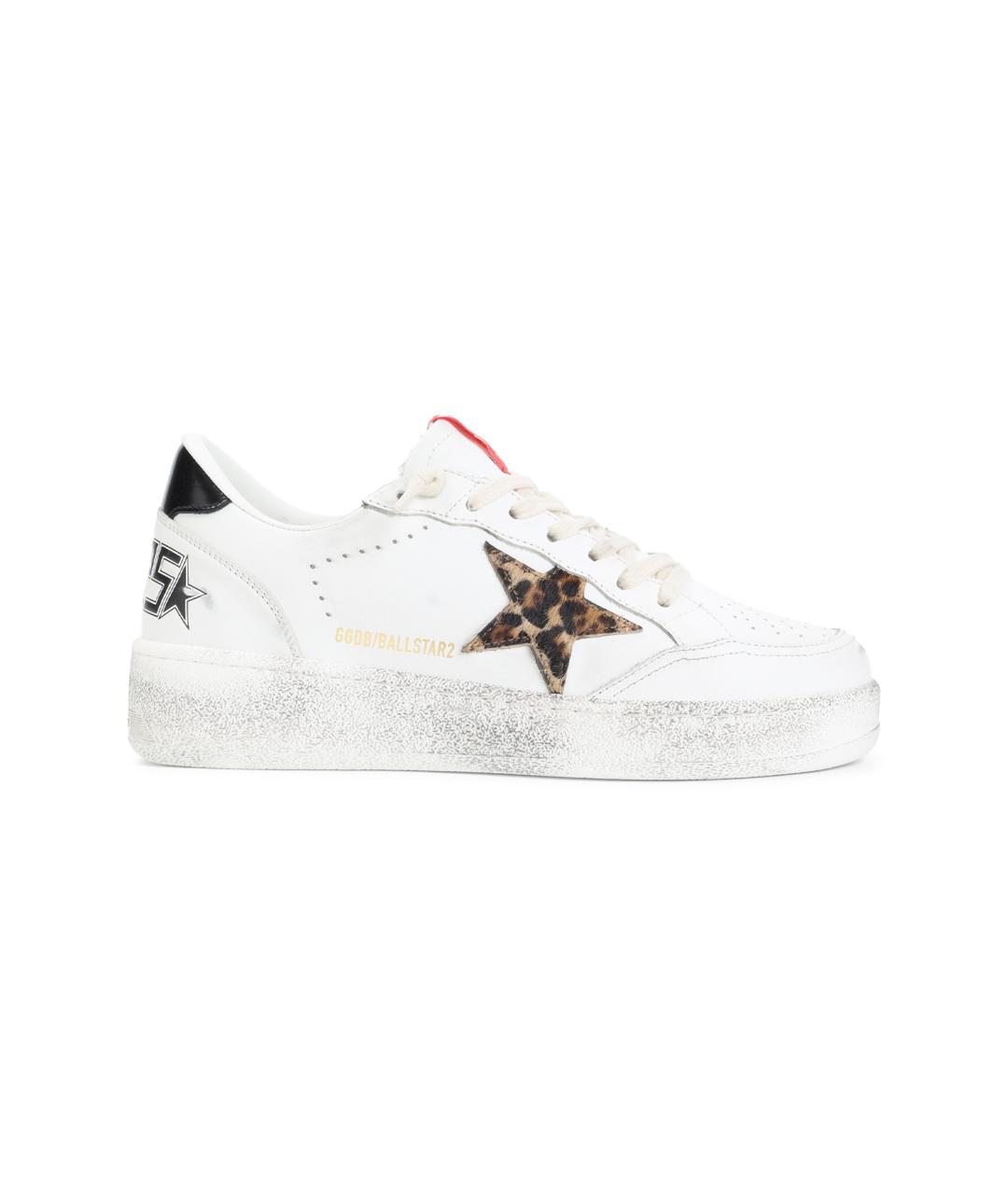 GOLDEN GOOSE DELUXE BRAND Белые кожаные кеды, фото 1