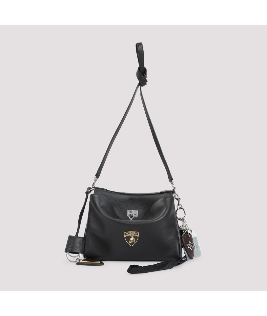 BALENCIAGA Черная кожаная сумка на плечо, фото 3