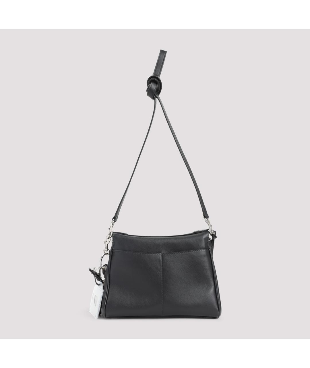 BALENCIAGA Черная кожаная сумка на плечо, фото 4