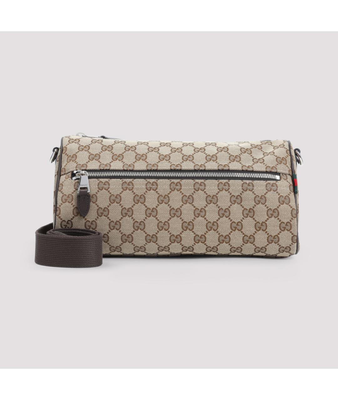GUCCI Бежевая тканевая сумка на плечо, фото 2