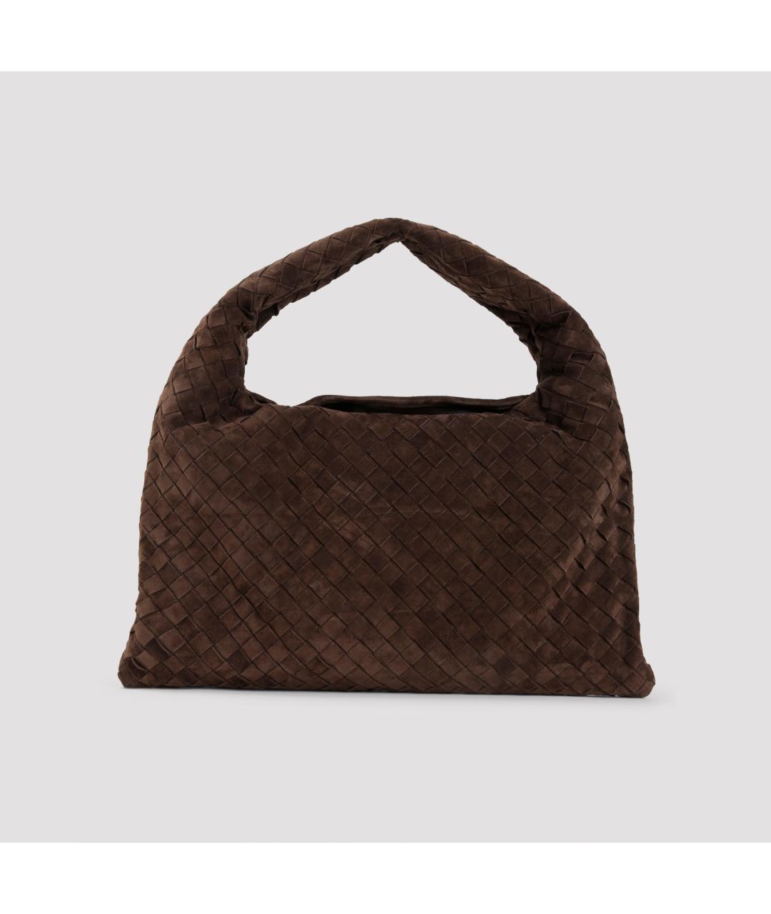 BOTTEGA VENETA Коричневая замшевая сумка через плечо, фото 2