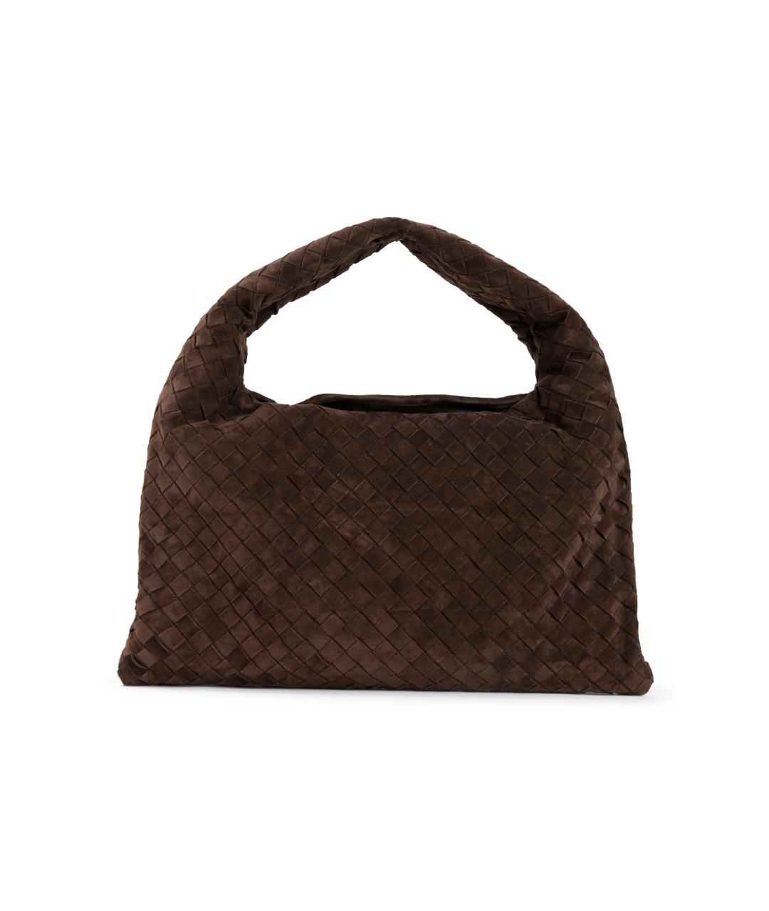BOTTEGA VENETA Коричневая замшевая сумка через плечо, фото 1