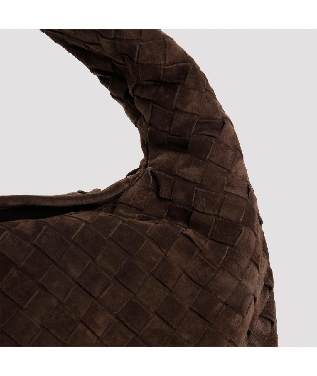 BOTTEGA VENETA Коричневая замшевая сумка через плечо, фото 4
