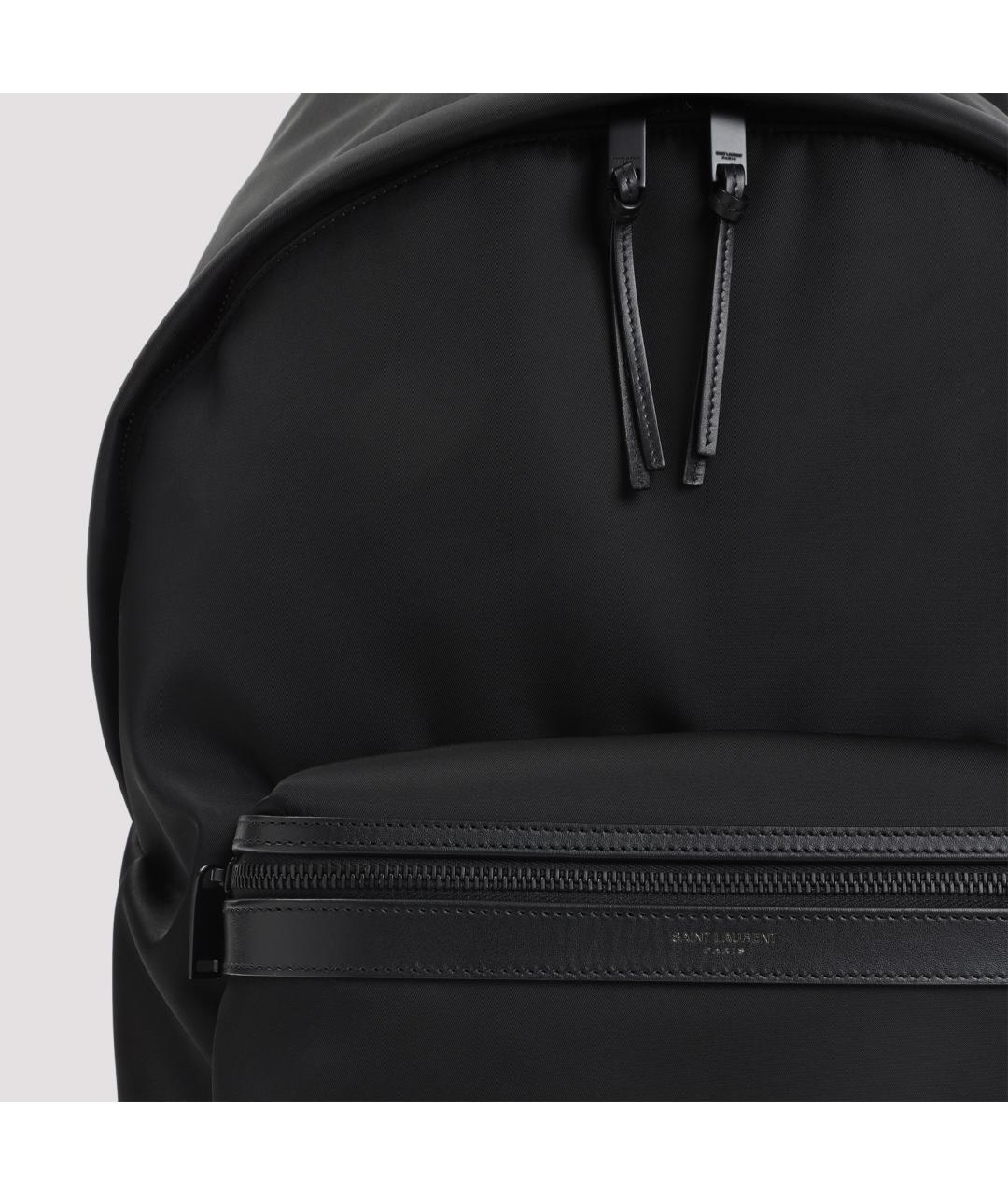 SAINT LAURENT Черный синтетический рюкзак, фото 4