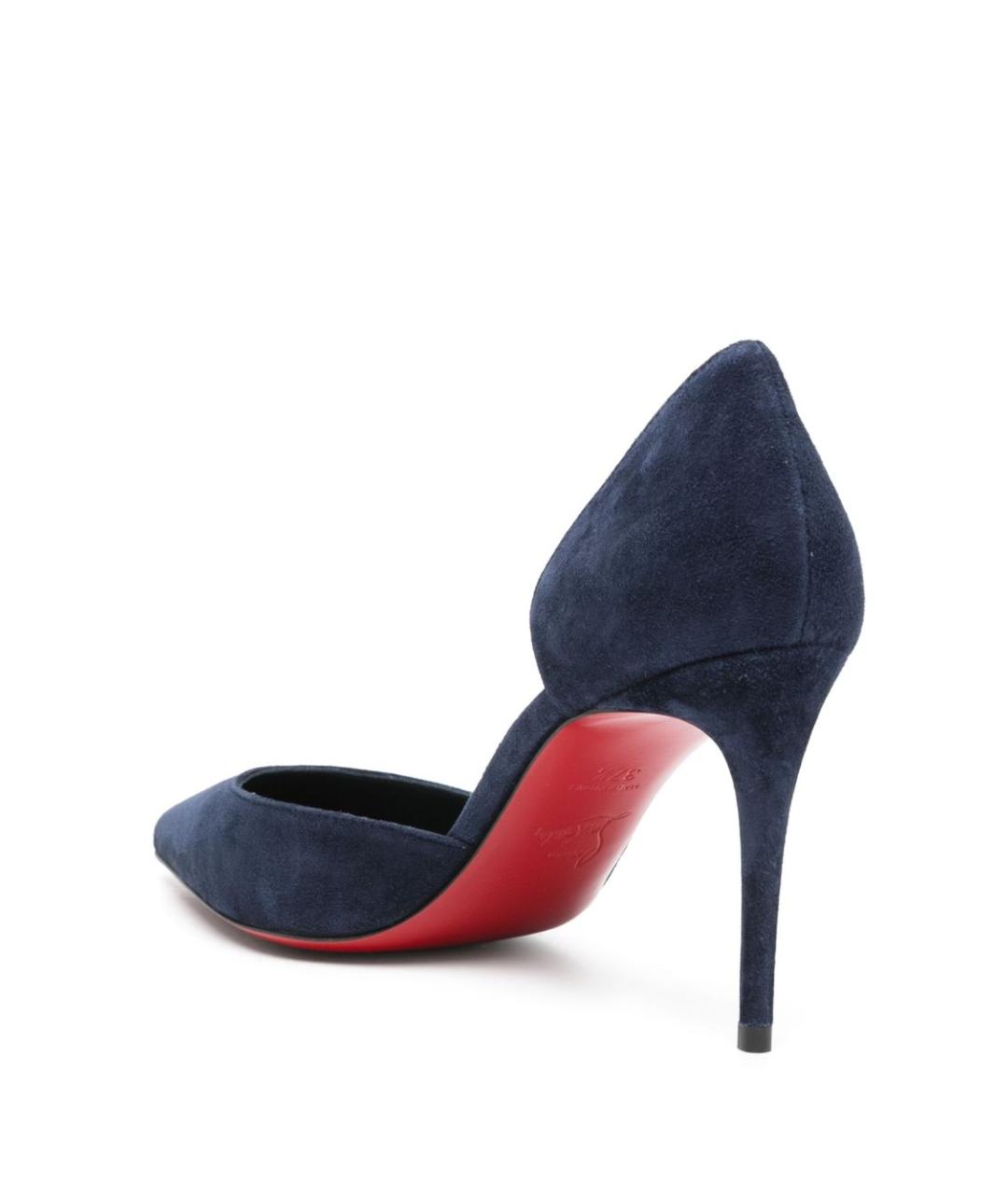 CHRISTIAN LOUBOUTIN Синие замшевые туфли, фото 3