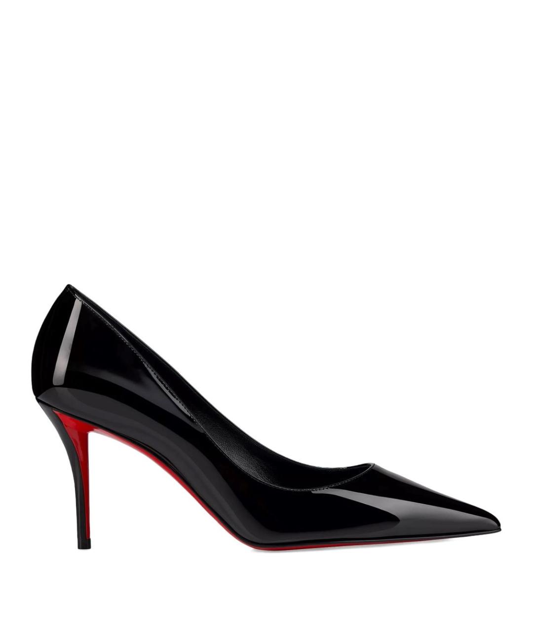 CHRISTIAN LOUBOUTIN Черные кожаные туфли, фото 1