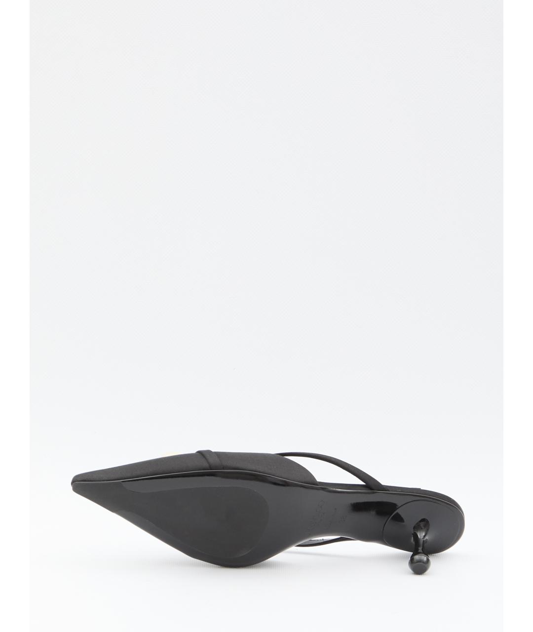 JIMMY CHOO Черные мюли, фото 4