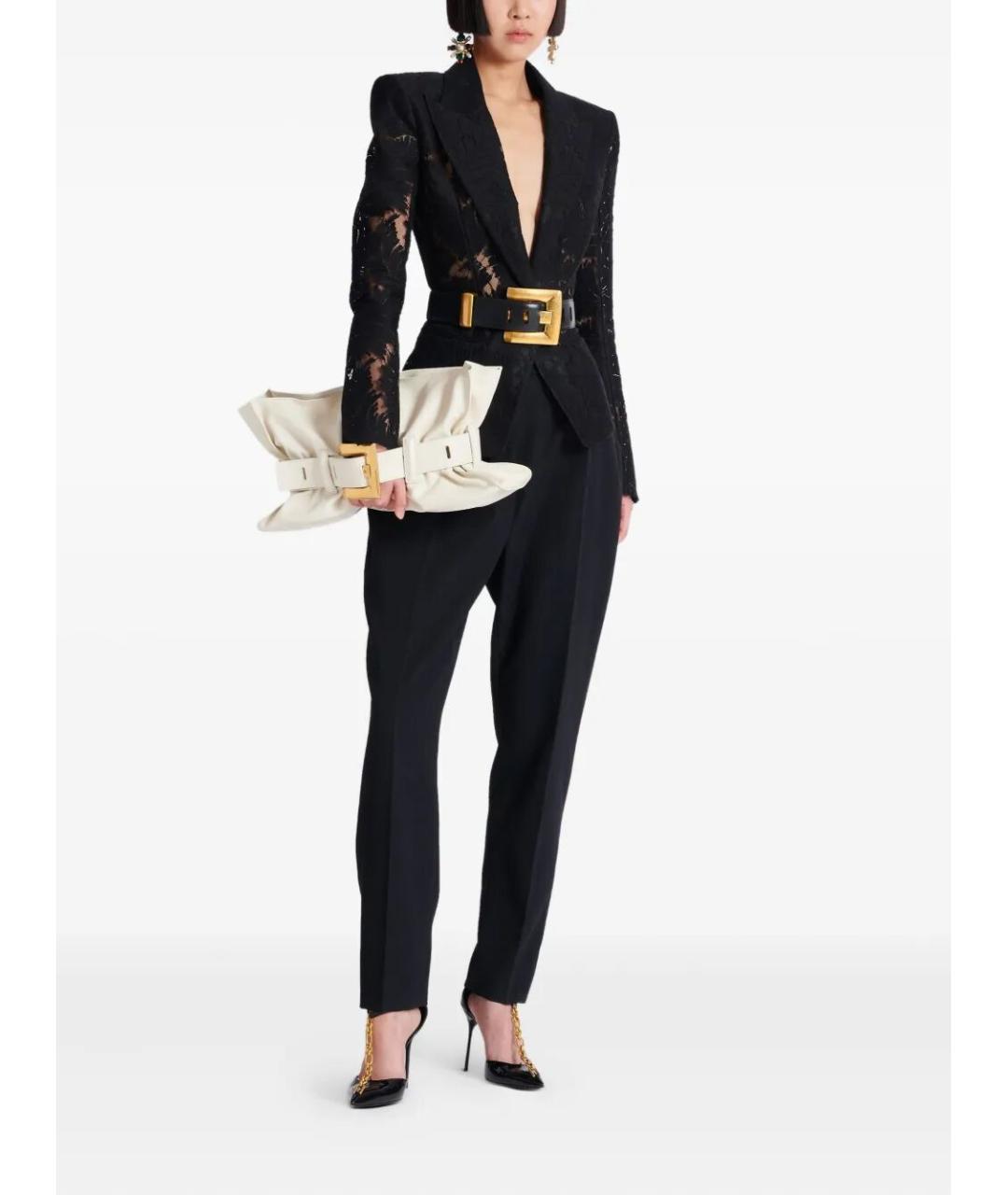 BALMAIN Бежевая кожаная сумка тоут, фото 5