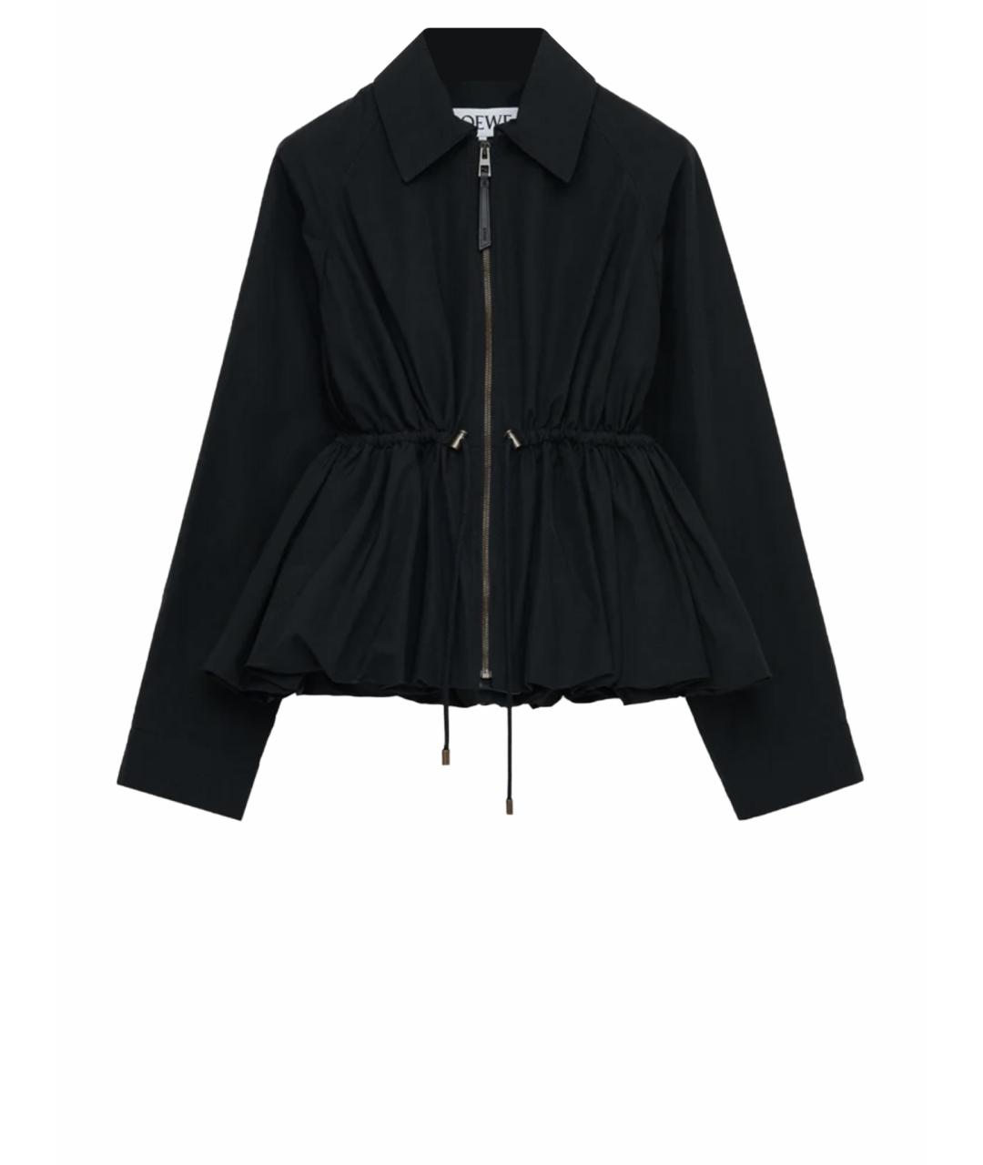LOEWE Черная хлопковая куртка, фото 1
