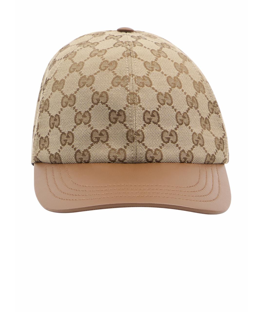 GUCCI Бежевая синтетическая кепка, фото 1